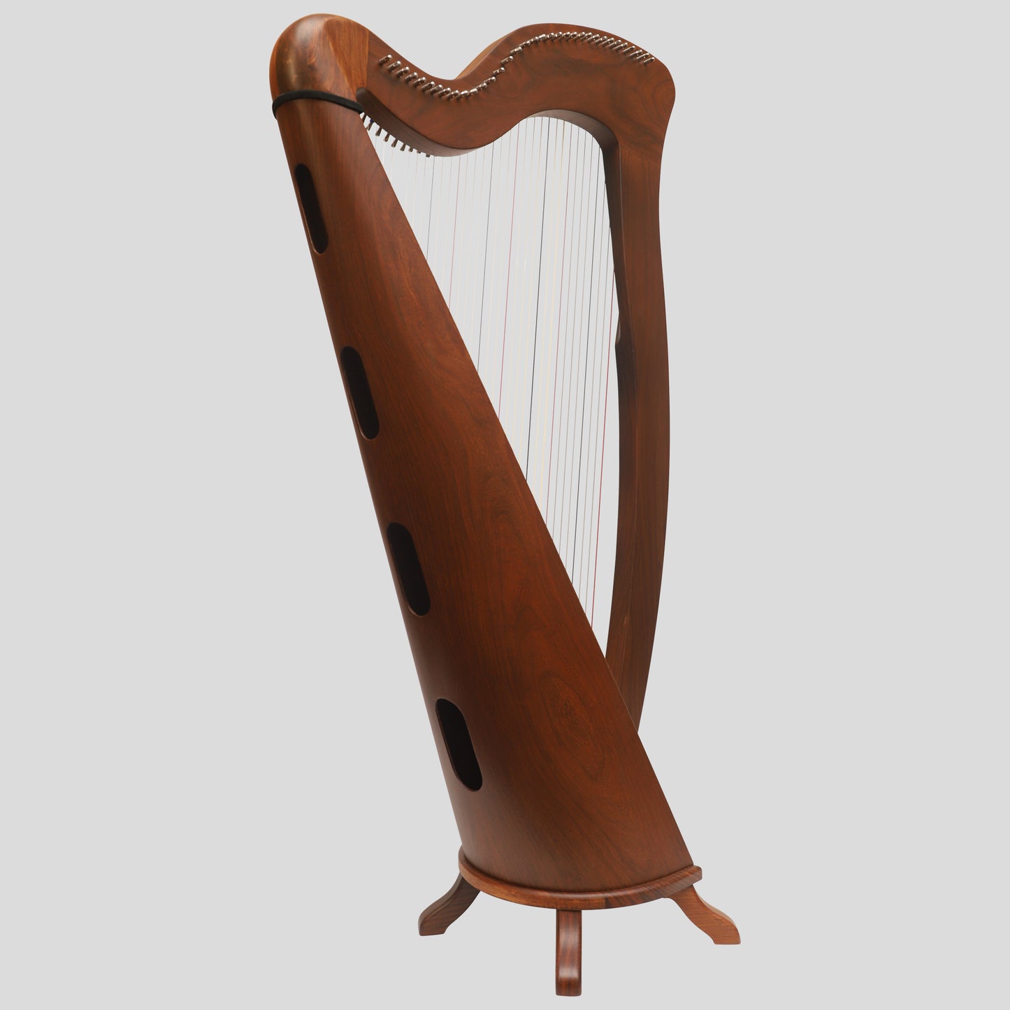 McHugh Harp 34 Corde Rosewood Round back