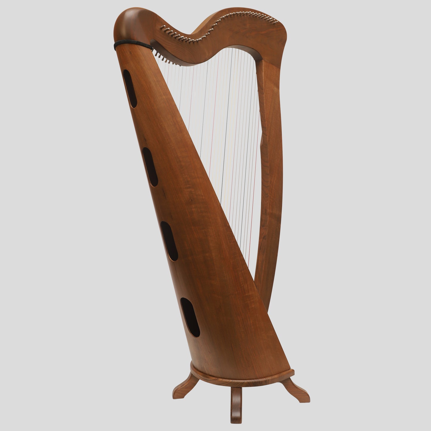 McHugh Harp 34 Strings Walnut Wood Round back