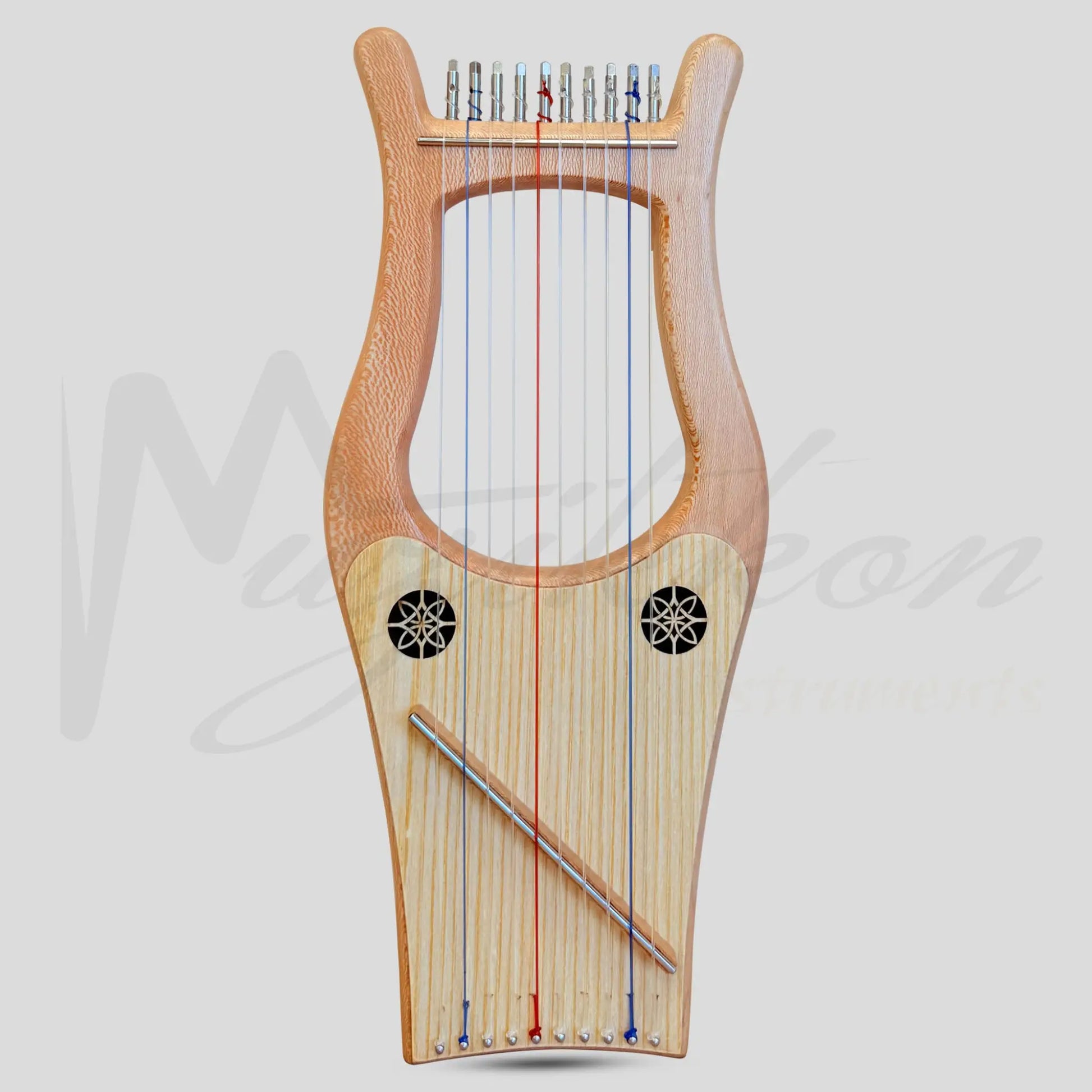 Mini Kinnor Harp 10 String Lacewood