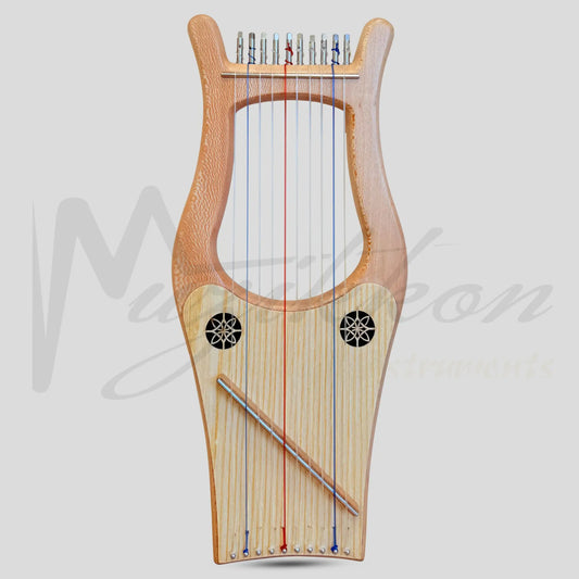Mini Kinnor Harp 10 String Lacewood