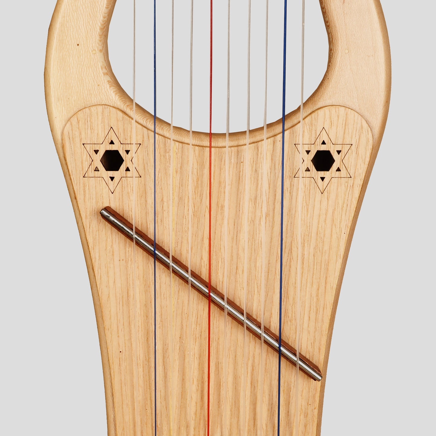 Mini Kinnor Harp, 10 String Lacewood