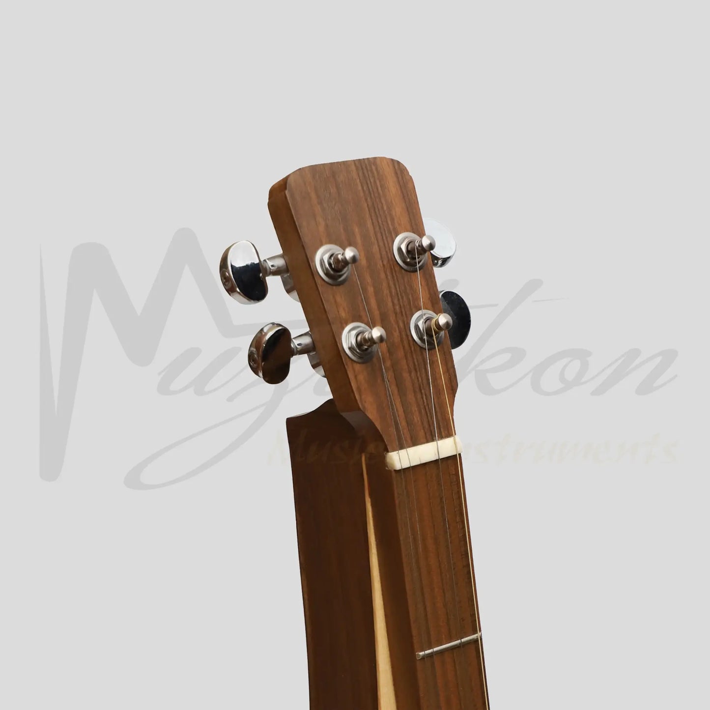 Mountain Dulcimer 4 String Teardrop Turn Scroll F-Hole Walnut