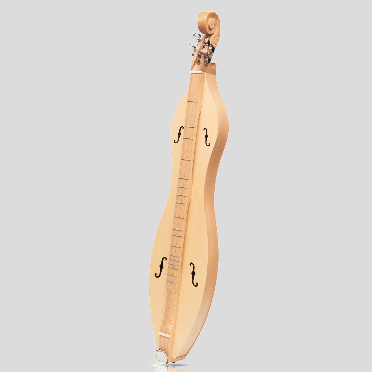 Mountain Dulcimer 4 String F-Hole Lacewood With Nickel Finish Hardware