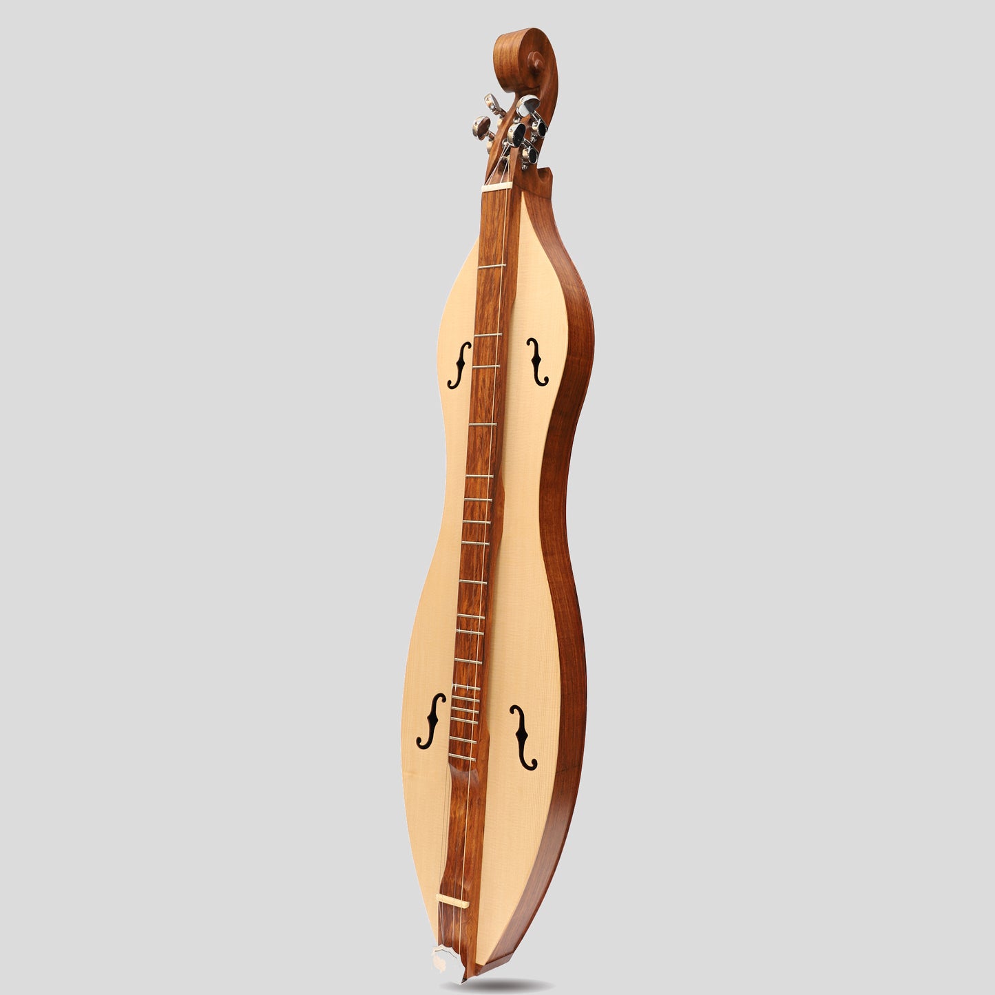 Mountain Dulcimer 4 corde F-Hole palissandro con finitura nichel