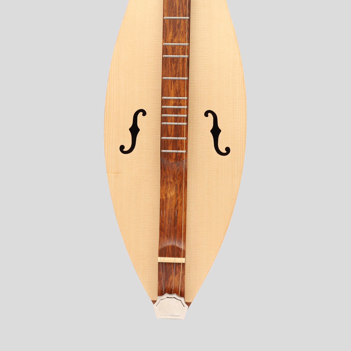 Mountain Dulcimer 4 corde F-Hole palissandro con finitura nichel