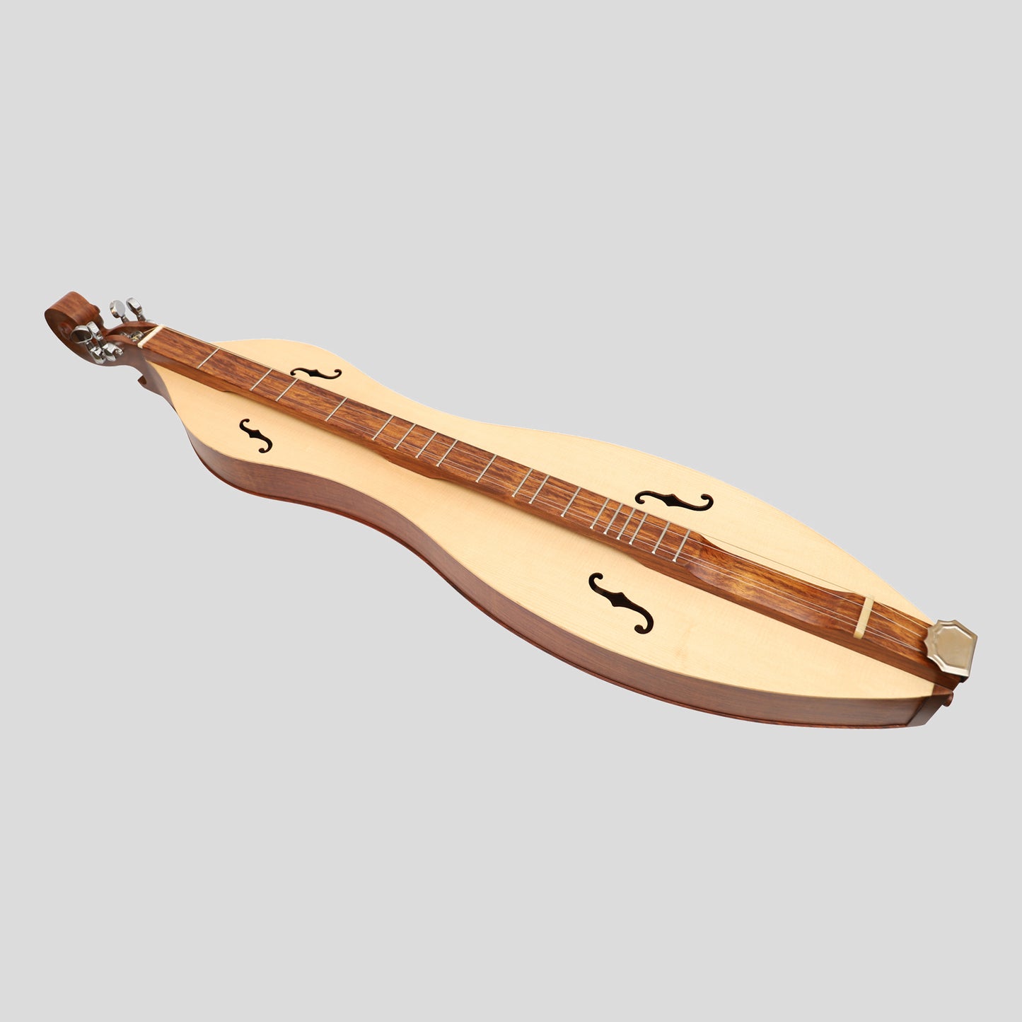 Mountain Dulcimer 4 corde F-Hole palissandro con finitura nichel