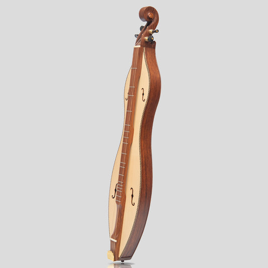 Mountain Dulcimer 4 corde F-Hole Palissandro con Purfling