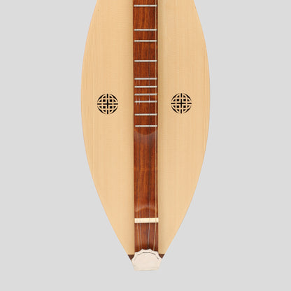 Muzikkon Mountain Dulcimer, 4 corde scroll moscio R-W ingranaggio d'argento