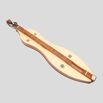 Muzikkon Mountain Dulcimer, 4 corde scroll moscio R-W ingranaggio d'argento