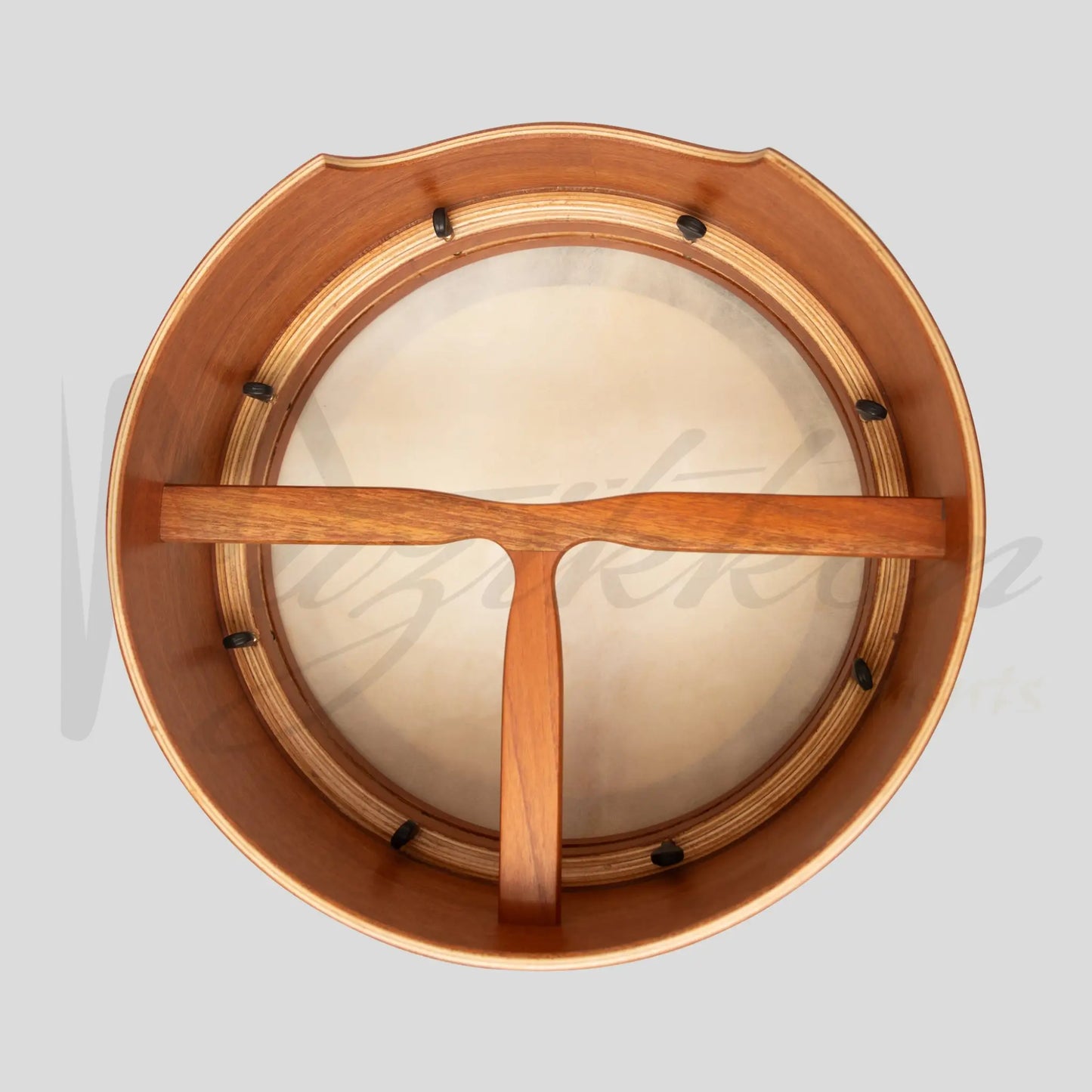 Muzikkon 14”X6’’ Premium Celtic Irish Bodhran With Easy Tune System Deep Rim T-Bar & Taped Finish