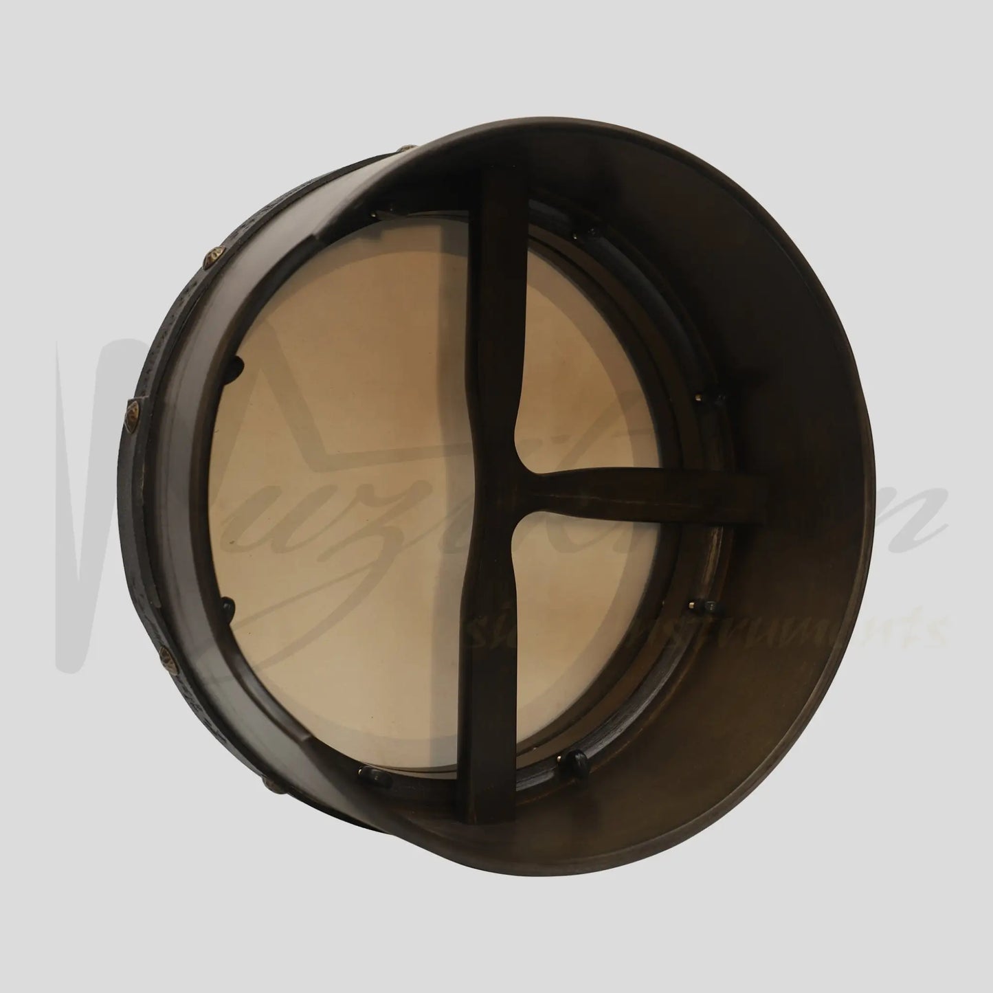 Muzikkon 14”X6’’ Premium Celtic Irish Bodhran With Easy Tune System Deep Rim T-Bar & Taped Finish