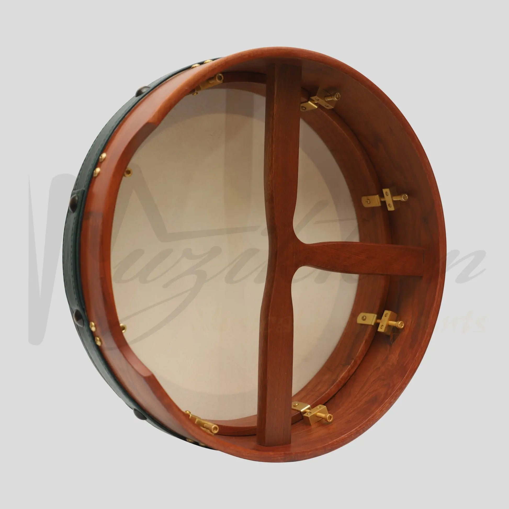 Muzikkon 14’’X4’’ Heartland Tunable Irish Bodhran With T-Bar & Taped Finish Deep Tune