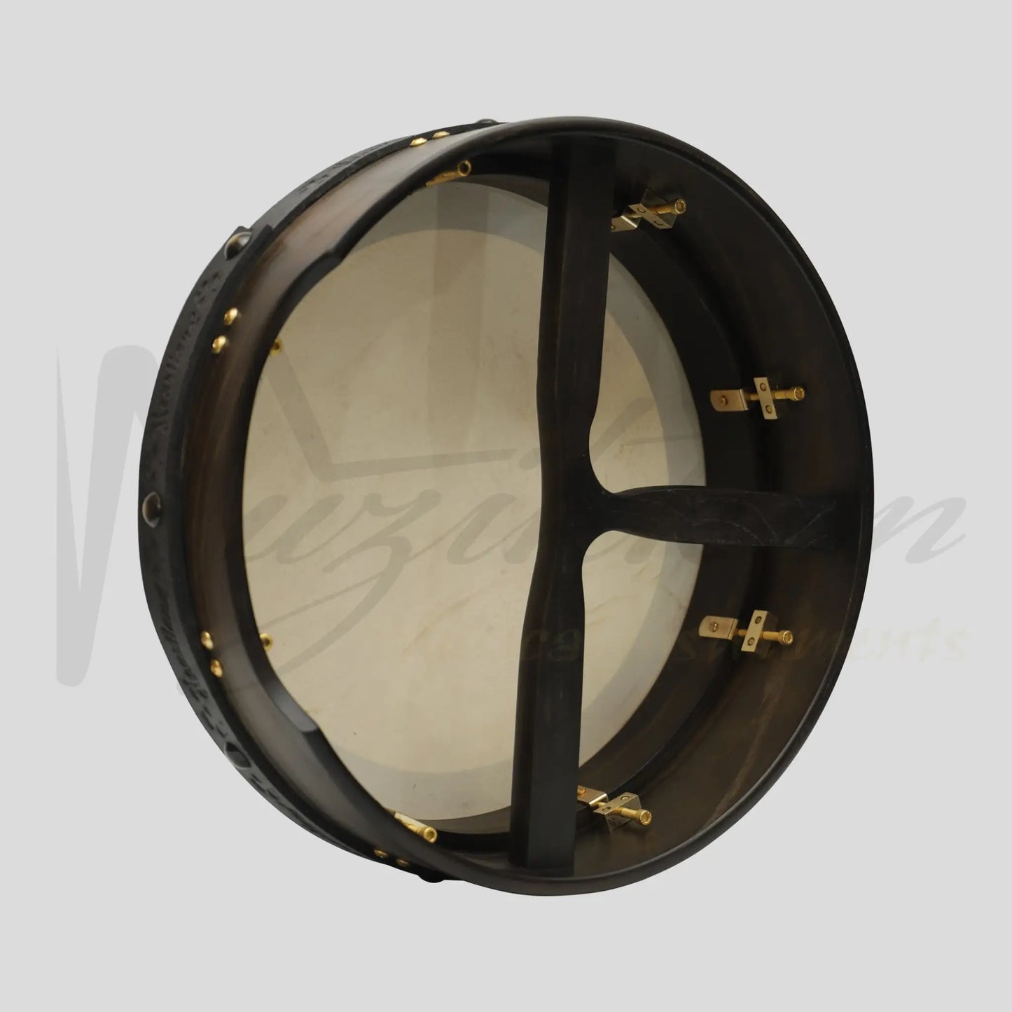 Muzikkon 14’’X4’’ Heartland Tunable Irish Bodhran With T-Bar & Taped Finish Deep Tune