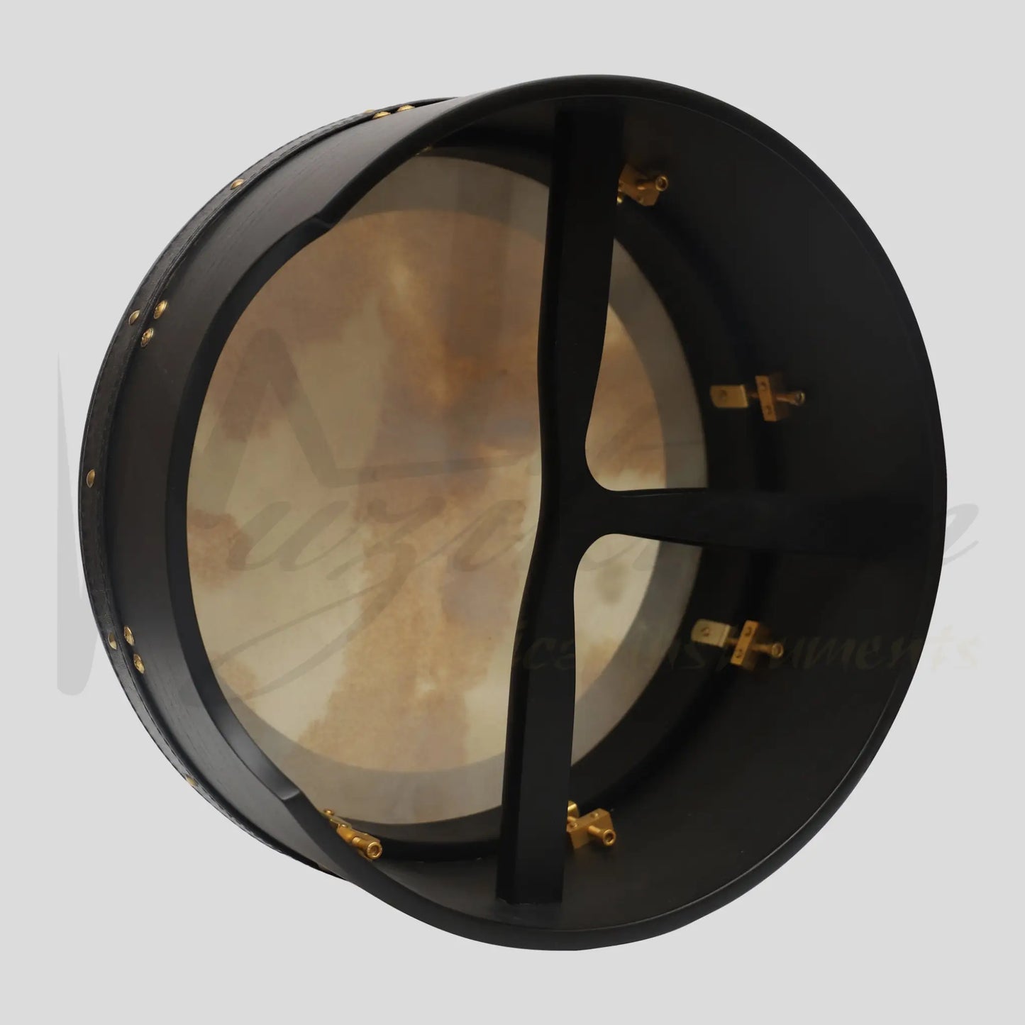 Muzikkon 14’’X6’’ Heartland Tunable Irish Bodhran Drum Deep Rim With T-Bar & Taped Finish Tune