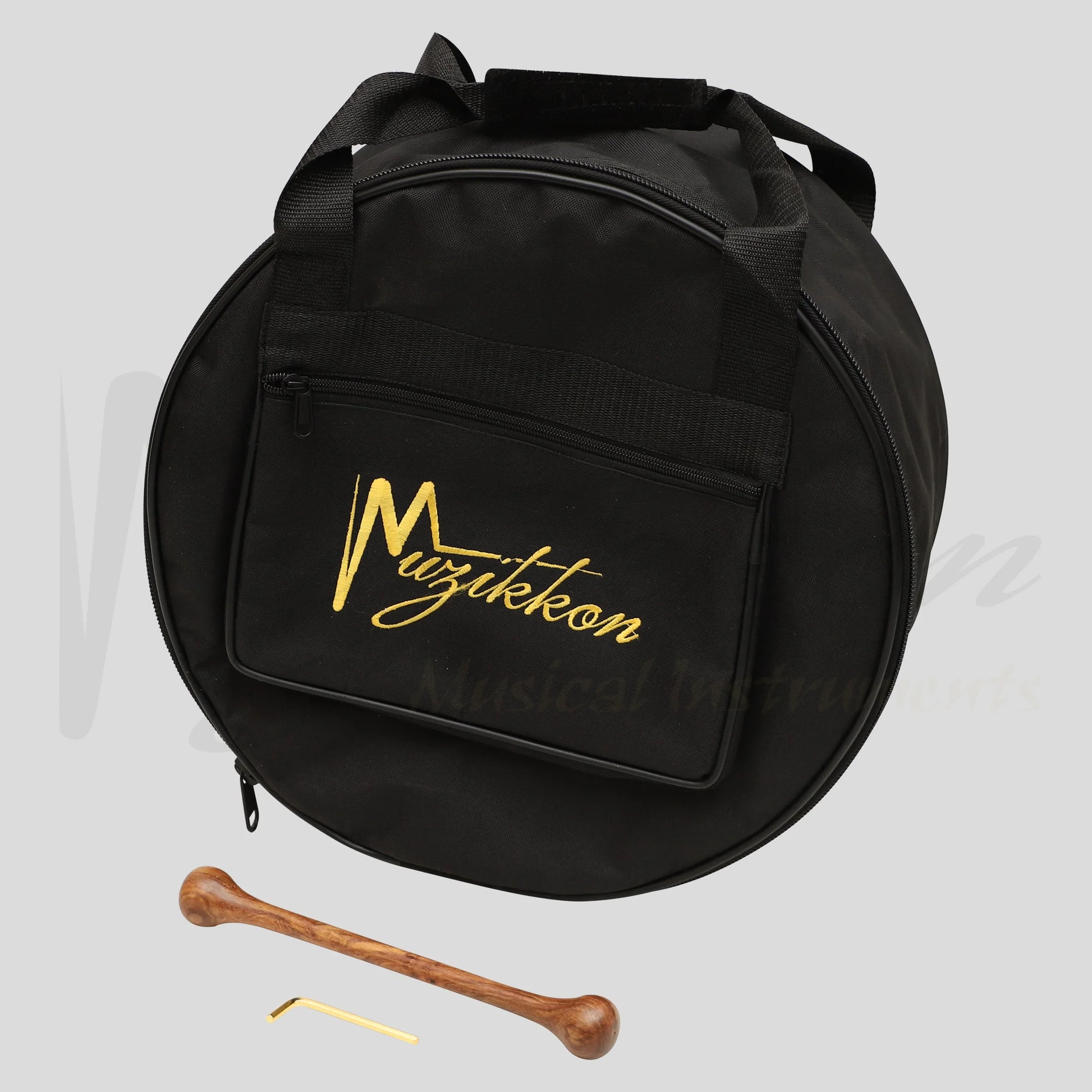 Muzikkon 14’’X6’’ Heartland Tunable Irish Bodhran Drum Deep Rim with T-BAR & Taped Finish Deep Tune