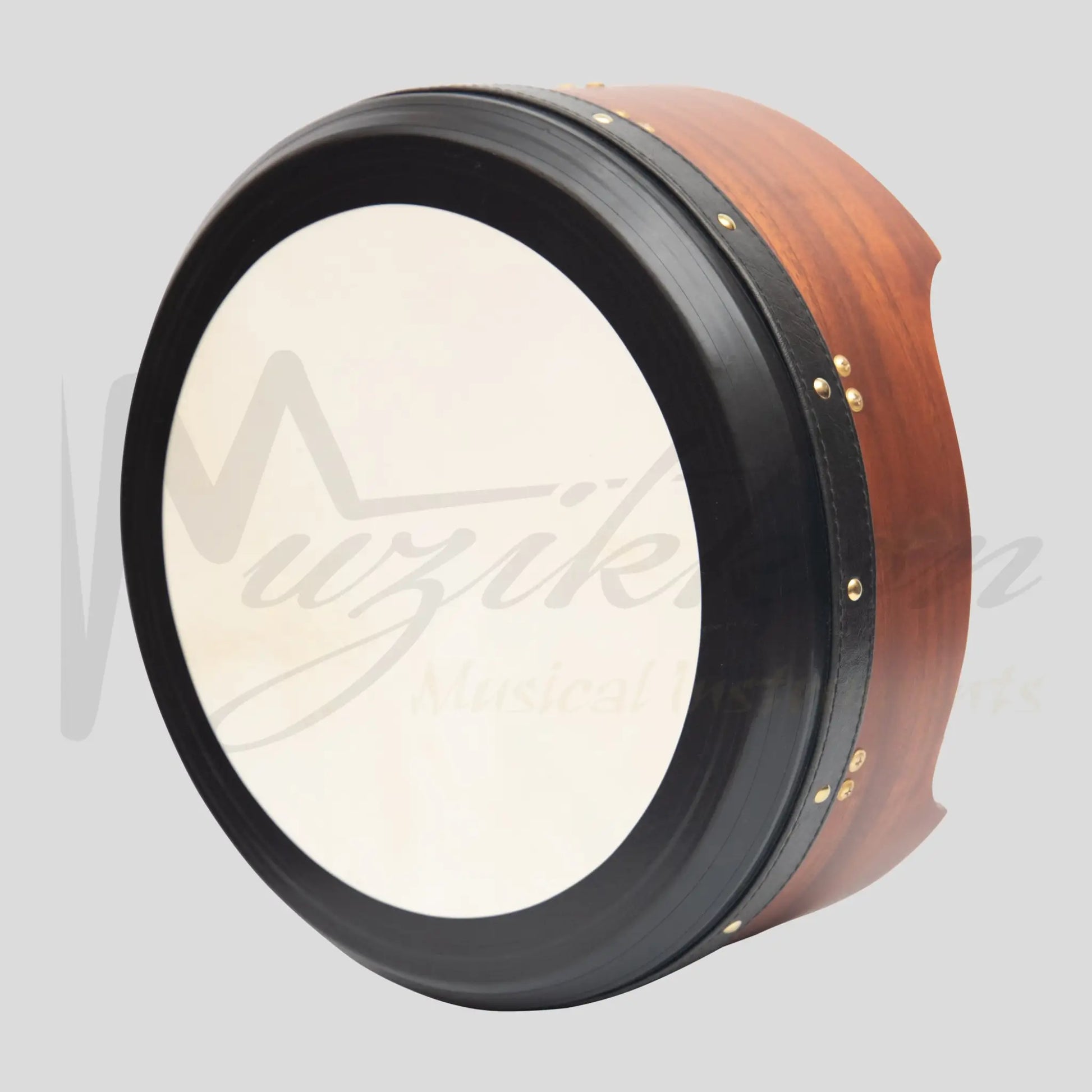 Muzikkon 14’’X6’’ Heartland Tunable Irish Bodhran Drum Deep Rim With T-Bar & Taped Finish