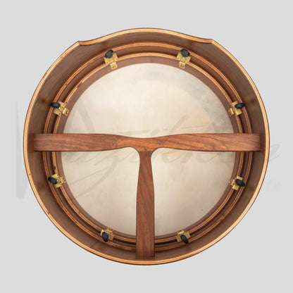 Muzikkon 15”X5’’ (38X12.5 Cm) Premium Celtic Irish Bodhran With Easy Tune System Deep Rim T-
