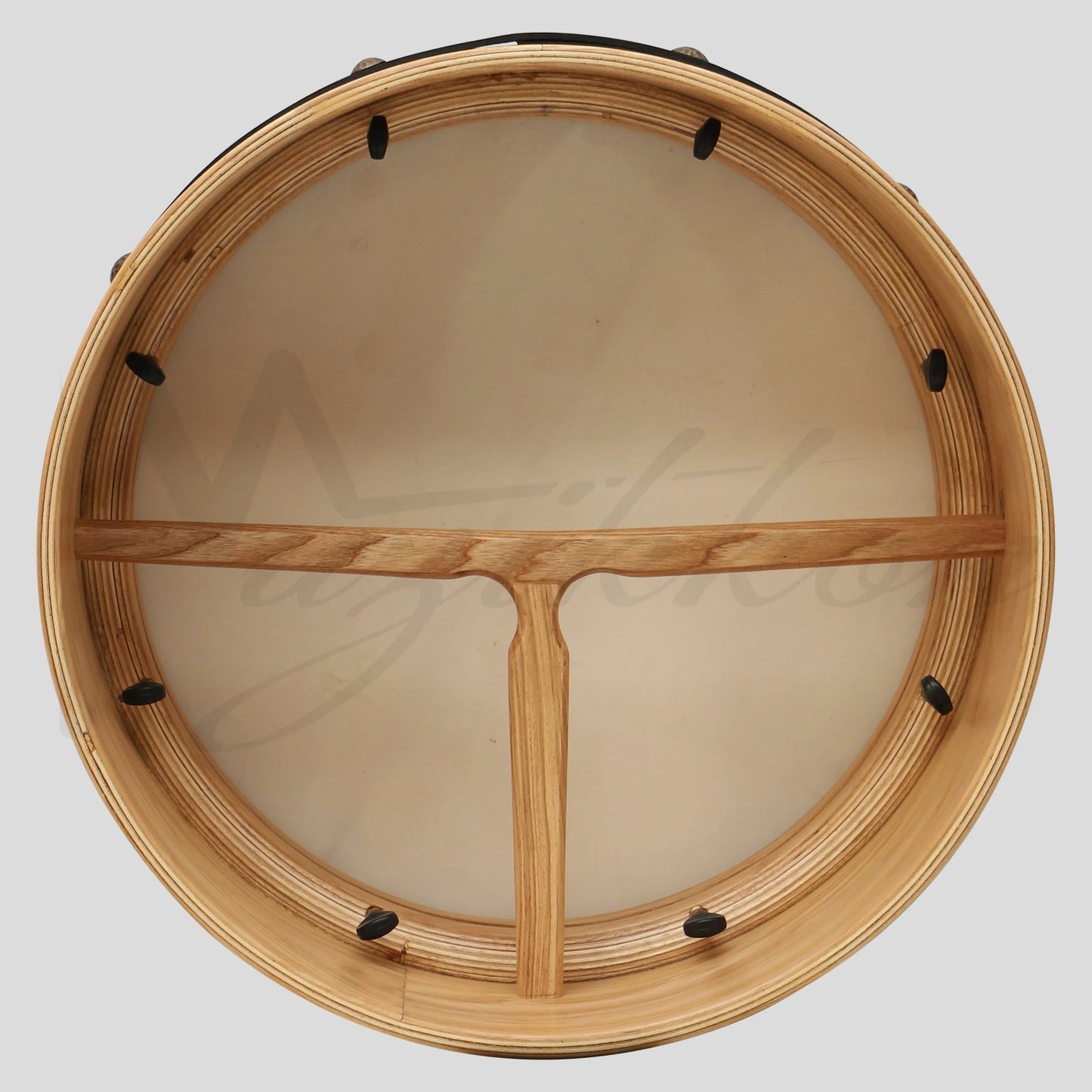Muzikkon 15”x6’’ Premium Celtic Irish Bodhran with Easy Tune System Deep Rim T-BAR & Taped Finish