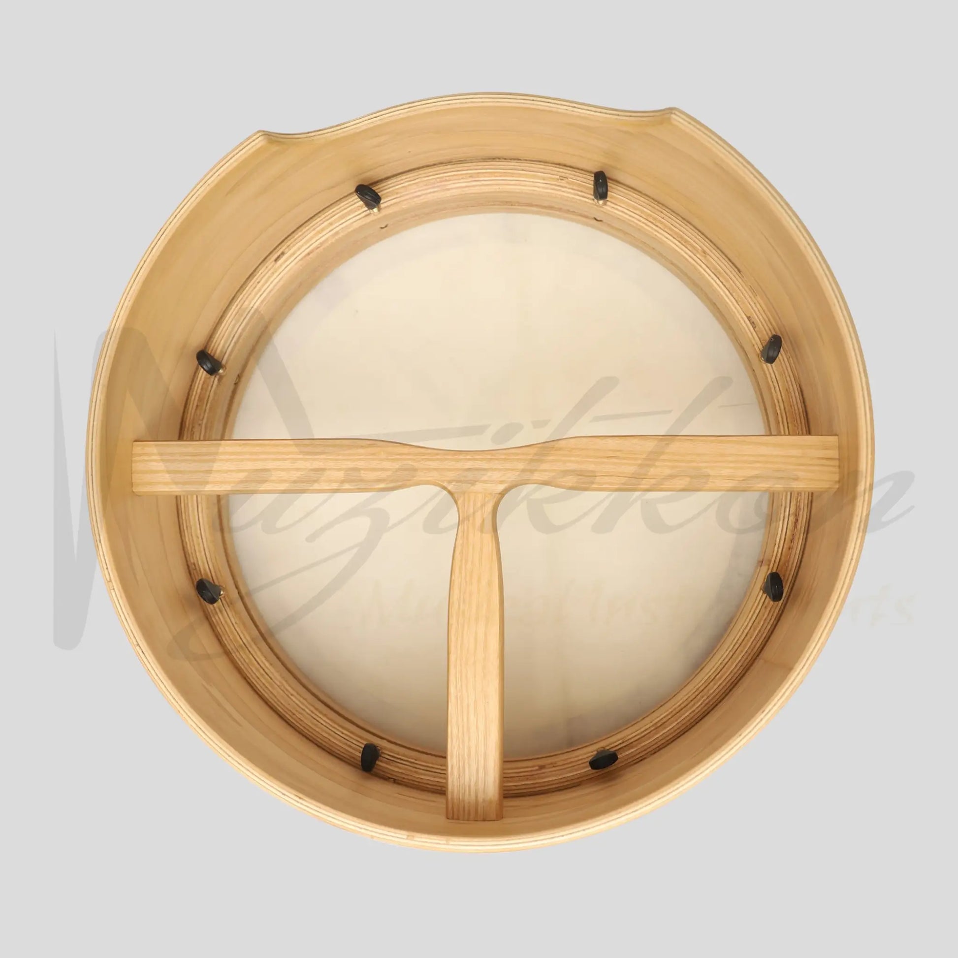 Muzikkon 15”X6’’ Premium Celtic Irish Bodhran With Easy Tune System Deep Rim T-Bar & Taped Finish