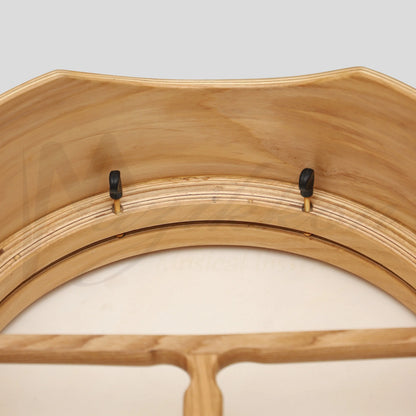 Muzikkon 15”x6’’ Premium Celtic Irish Bodhran with Easy Tune System Deep Rim T-BAR & Taped Finish