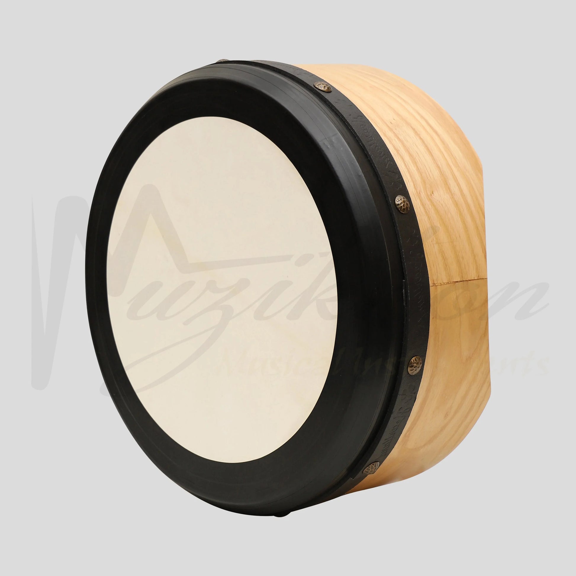 Muzikkon 15”x6’’ Premium Celtic Irish Bodhran with Easy Tune System Deep Rim T-BAR & Taped Finish