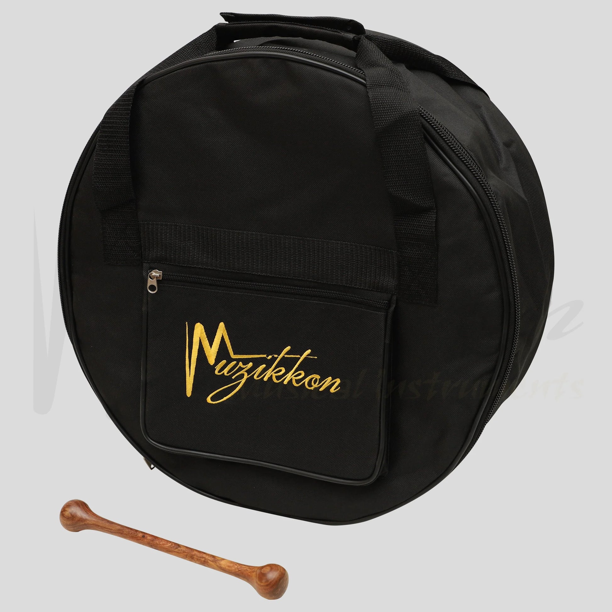 Muzikkon 16”x6’’ Premium Celtic Irish Bodhran with Easy Tune System Deep Rim T-BAR & Taped Finish