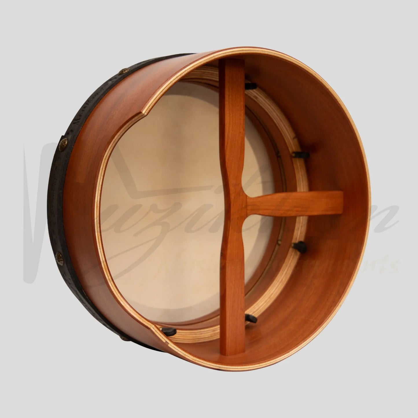 Muzikkon 16”X6’’ Premium Celtic Irish Bodhran With Easy Tune System Deep Rim T-Bar & Taped Finish