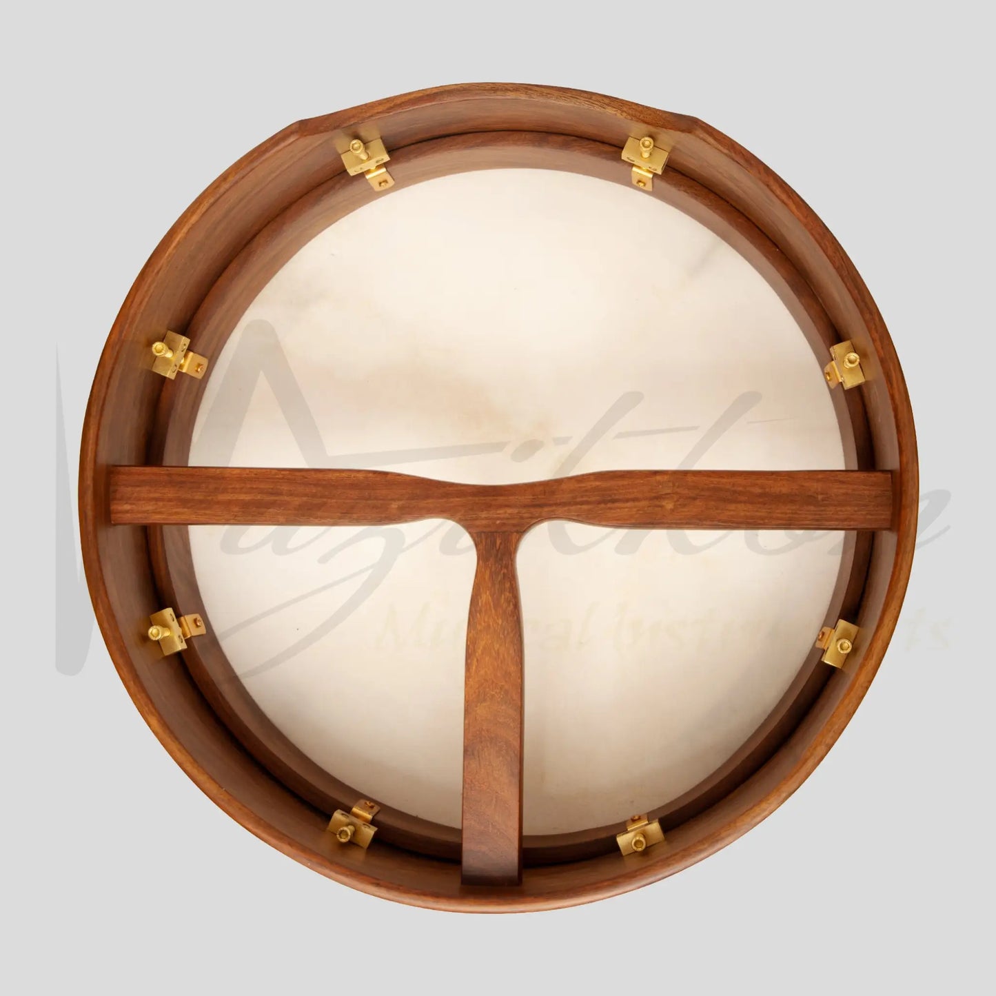 Muzikkon 16’’X4’’ Heartland Tunable Irish Bodhran With T-Bar & Taped Finish Deep Tune