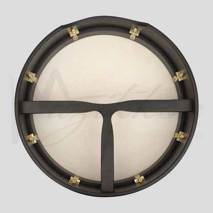 Muzikkon 16’’X4’’ Heartland Tunable Irish Bodhran With T-Bar & Taped Finish Deep Tune