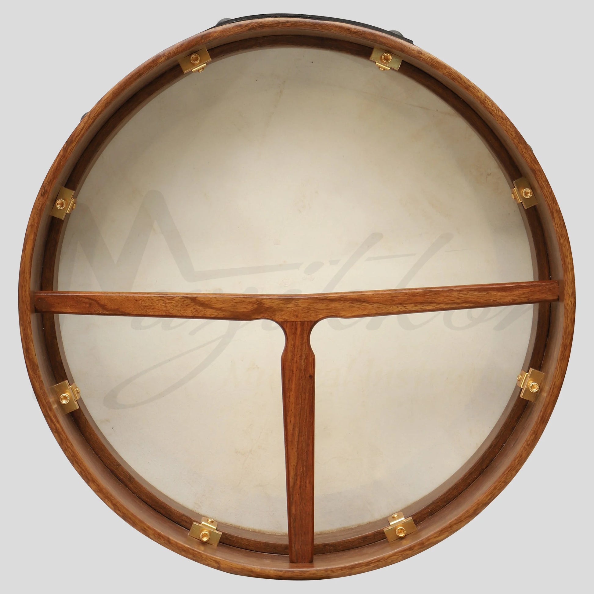 Muzikkon 16’’X4’’ Heartland Tunable Irish Bodhran with T-BAR & Taped Finish Deep Tune Drum
