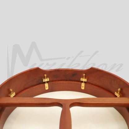 Muzikkon 16’’X4’’ Heartland Tunable Irish Bodhran with T-BAR & Taped Finish Deep Tune Drum