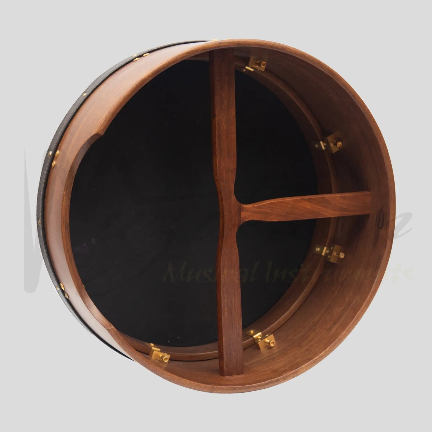 Muzikkon 16’’X6’’ Heartland Tunable Deep Rim Bodhran Rosewood T-Bar Goat Skin