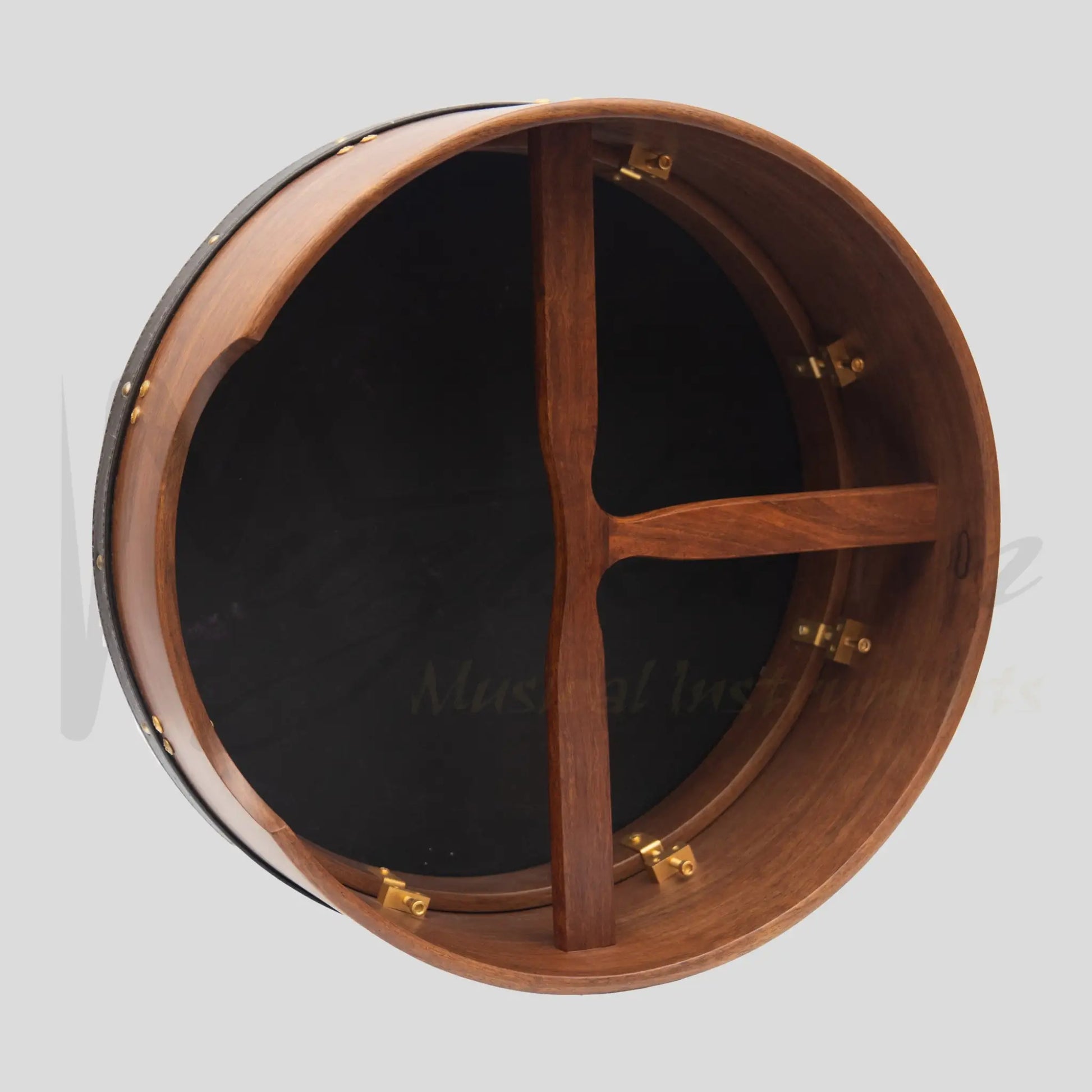 Muzikkon 16’’X6’’ Heartland Tunable Deep Rim Bodhran Rosewood T-Bar Goat Skin