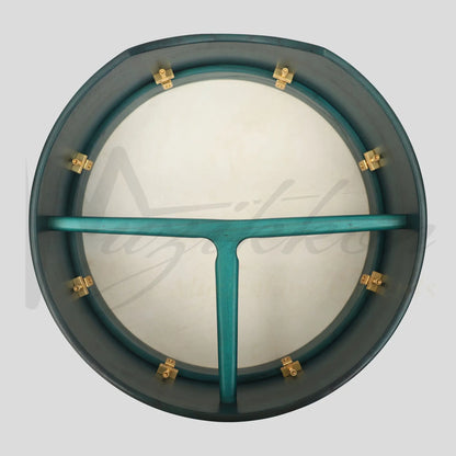 Muzikkon 16’’X6’’ Heartland Tunable Irish Bodhran Drum Deep Rim with T-BAR & Taped Finish Deep Tune Celtic Irish