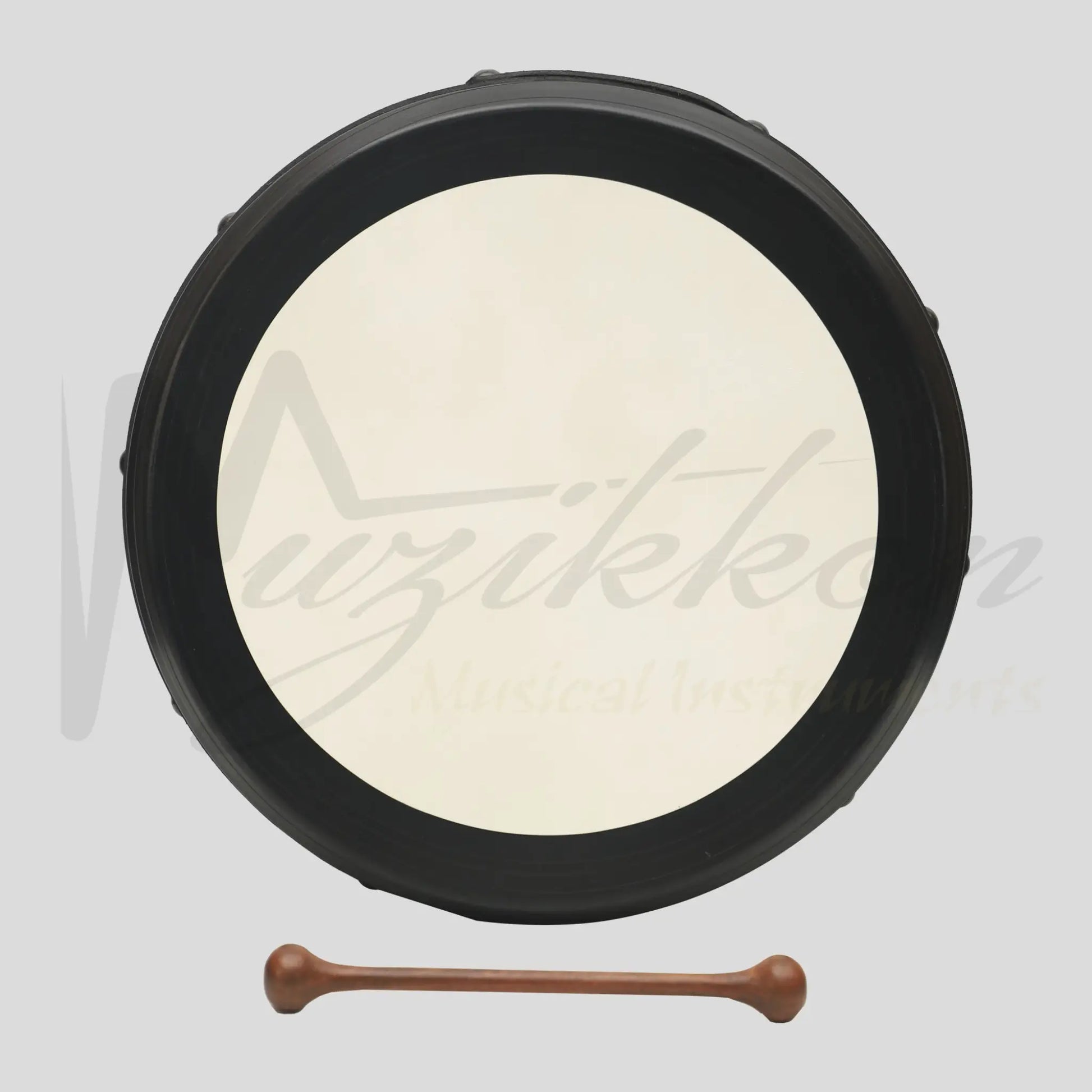 Muzikkon 16’’X6’’ Heartland Tunable Irish Bodhran Drum Deep Rim with T-BAR & Taped Finish Deep Tune Celtic Irish