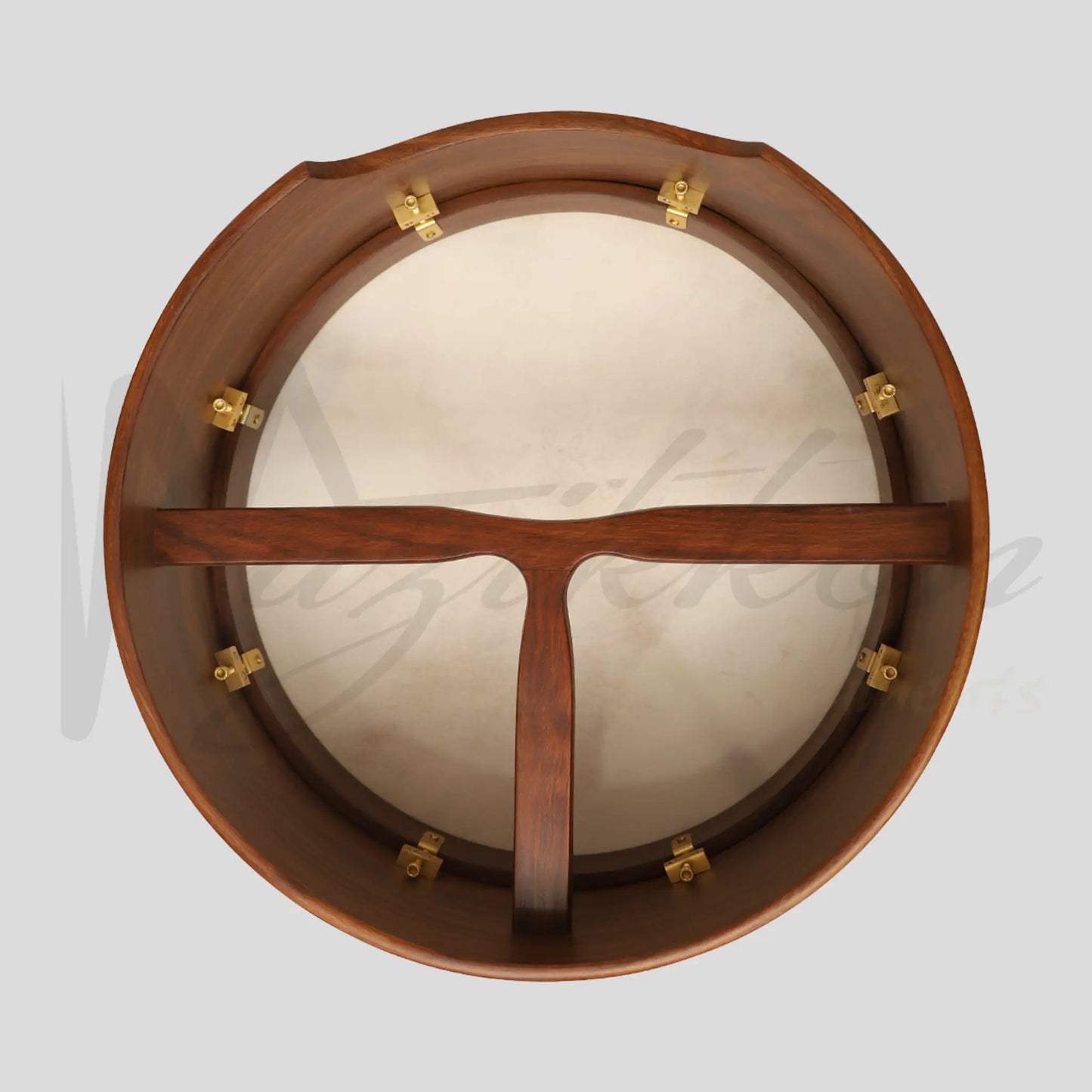 Muzikkon 16’’X6’’ Heartland Tunable Irish Bodhran Drum Deep Rim With T-Bar & Taped Finish