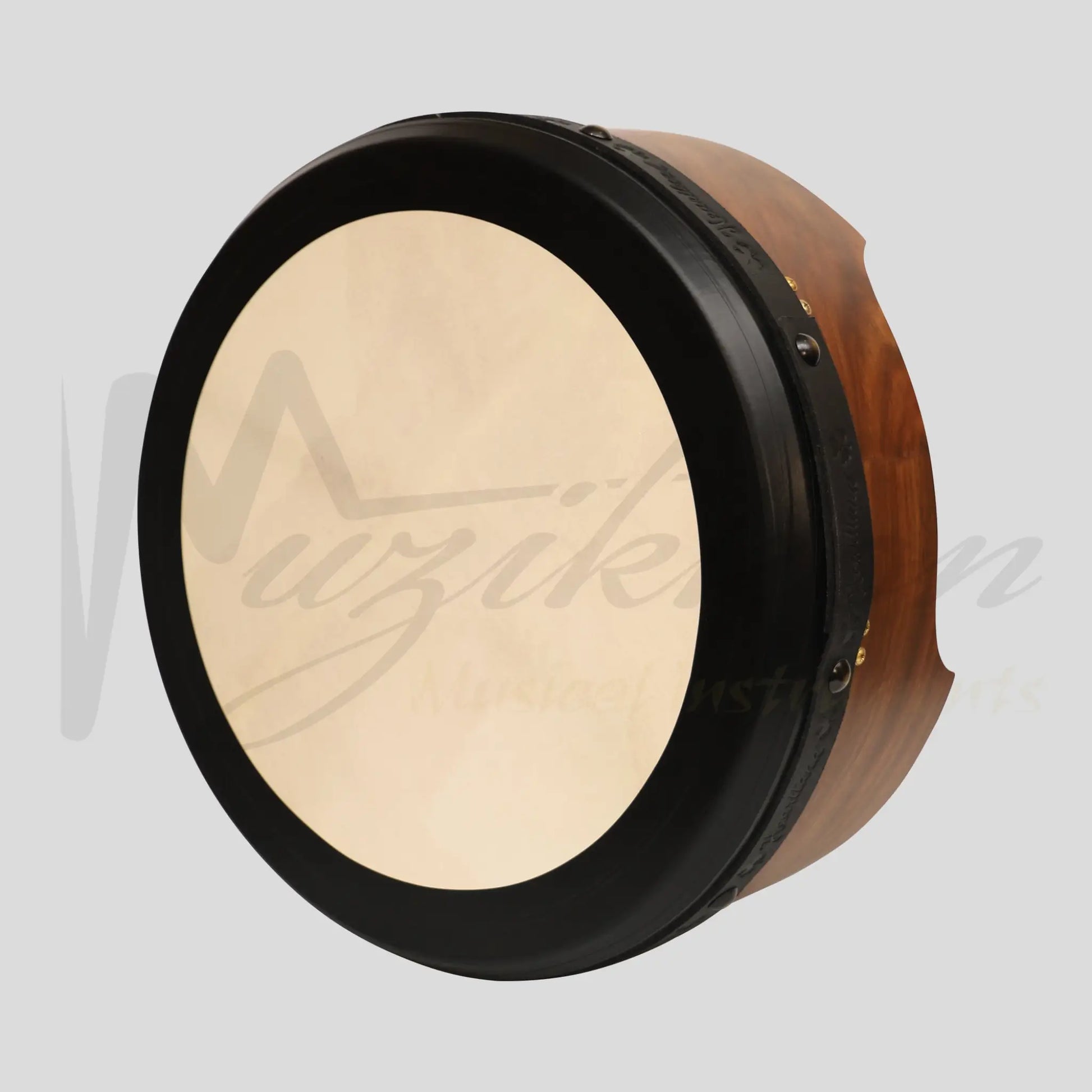 Muzikkon 16’’X6’’ Heartland Tunable Irish Bodhran Drum Deep Rim With T-Bar & Taped Finish