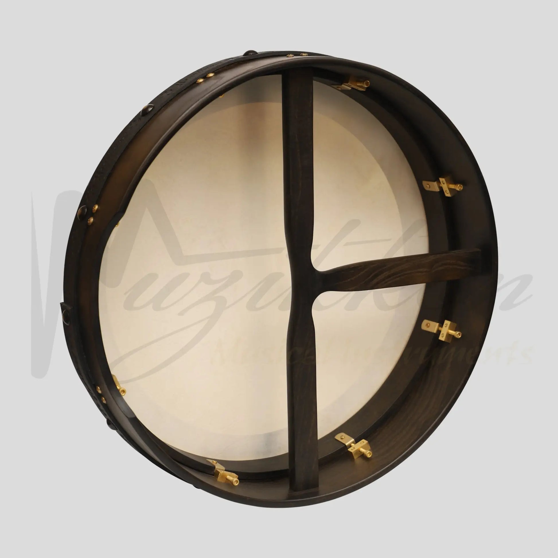 Muzikkon 18’’X4’’ Heartland Tunable Irish Bodhran Drum With T-Bar & Taped Finish Deep Tune