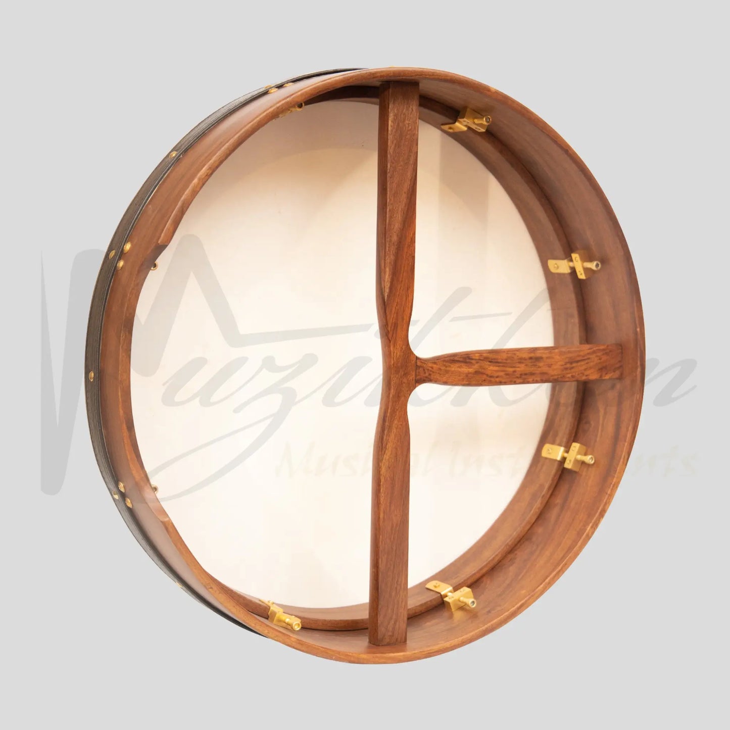 Muzikkon 18’’X4’’ Heartland Tunable Irish Bodhran Drum With T-Bar & Taped Finish Deep Tune