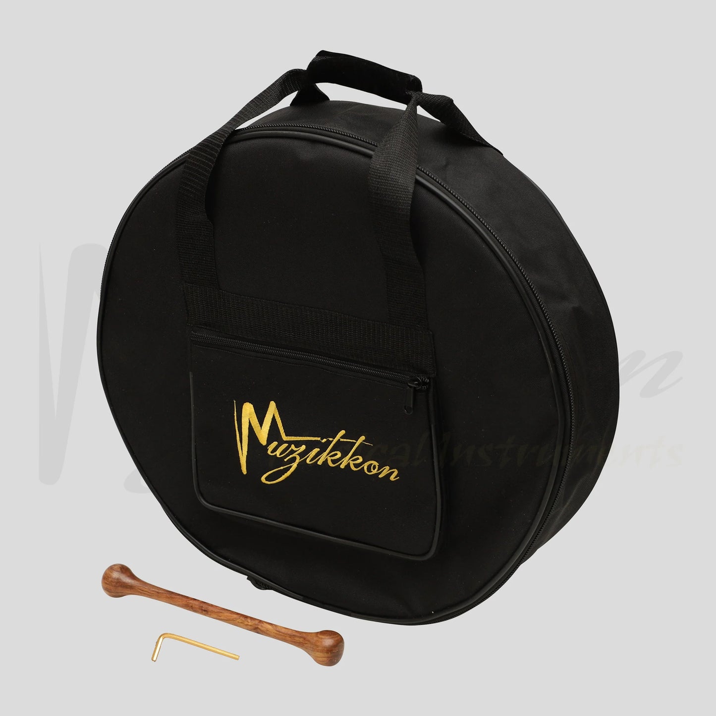 Muzikkon 18’’X4’’ Heartland Tunable Irish Bodhran Drum with T-Bar & Taped Finish Deep Tune