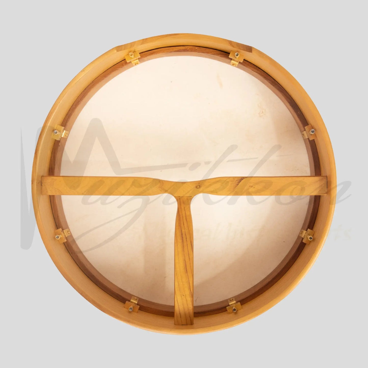 Muzikkon 18’’X4’’ Heartland Tunable Irish Bodhran Drum With T-Bar & Taped Finish Deep Tune