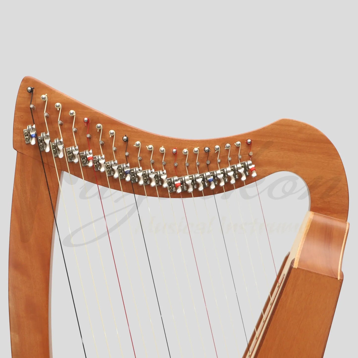 Muzikkon 19 String Trinity Cèilidh Harp Mahogany