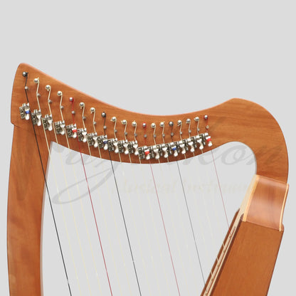 Muzikkon 19 String Trinity Cèilidh Harp Mahogany