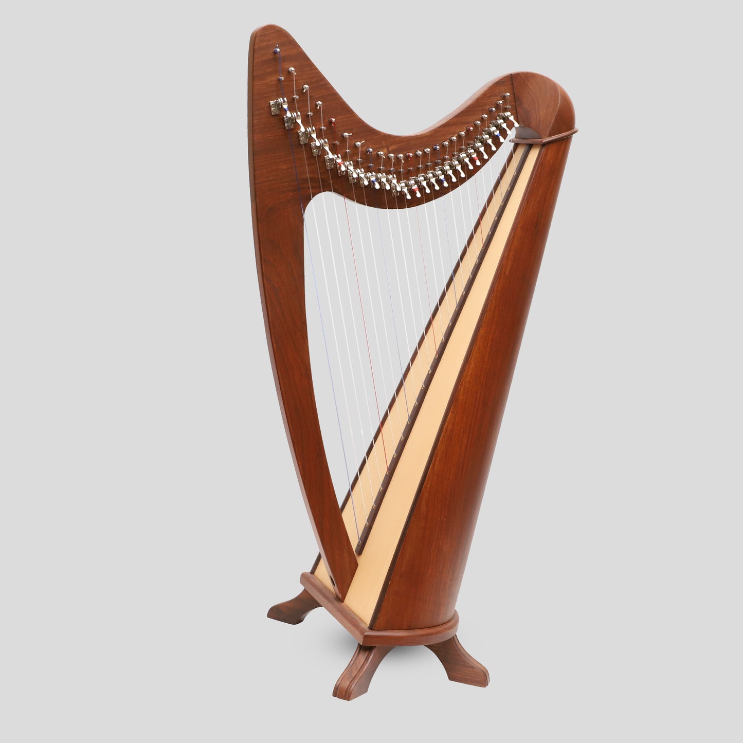 24 String Claddagh Harfe Rosenholz