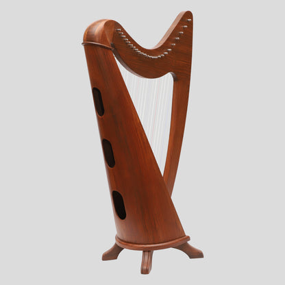 24 String Claddagh Harp Rosewood