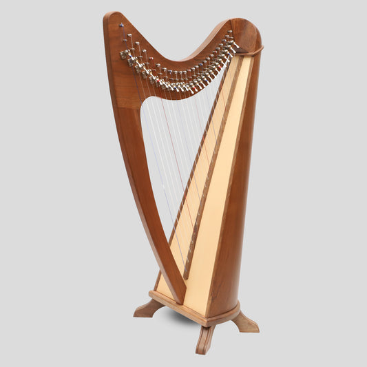 24 String Claddagh Harp Walnut