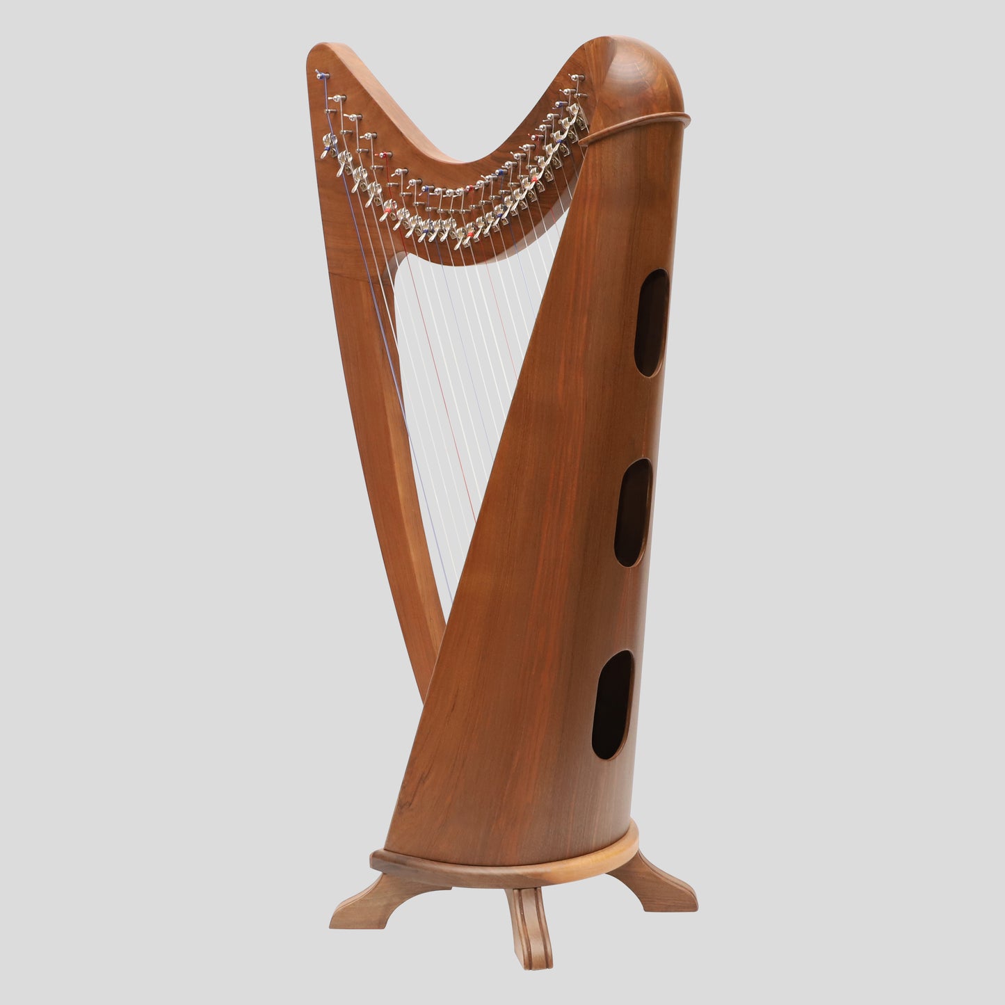 24 String Claddagh Harp Walnut