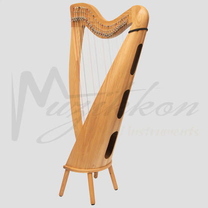 Muzikkon 28 String Claddagh Harp Ashwood