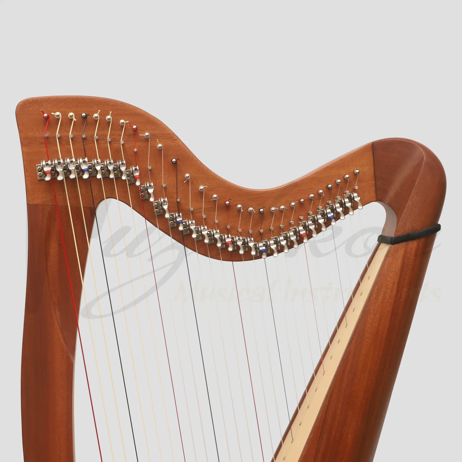 Muzikkon 28 String Claddagh Harp Mahogany