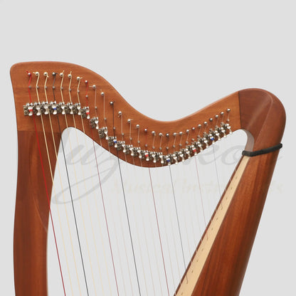 Muzikkon 28 String Claddagh Harp Mahogany